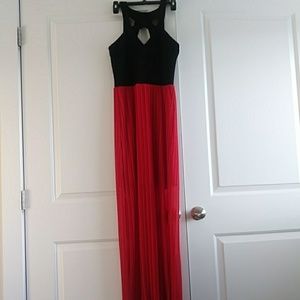 Red and black prom/formal dress
